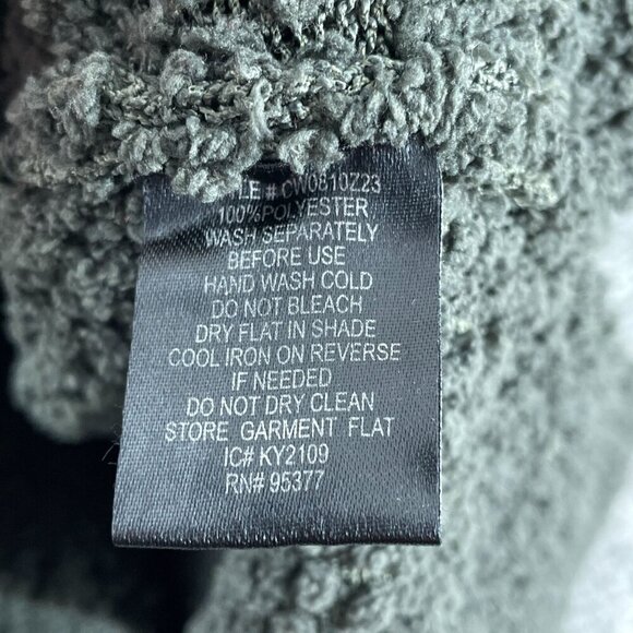 Sanctuary Womens Olive Green Textured V-Neck Sweater Size L Polyester 0660 - Picture 4 of 8